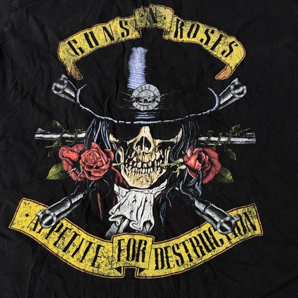 Guns N' Roses Black Band Tee Size XL - Picture 1 of 6